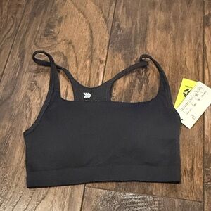 all in motion Black Racerback Sports Bra